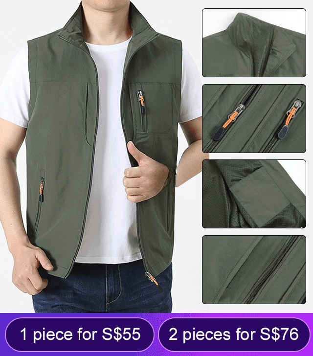 Multi-pocket quick-drying vest 💕😎It locks in body heat and shapes your look within just 30 seconds