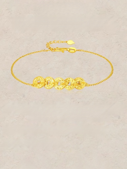 Glittering Five Emperors Coin Wealth Bracelet 🔥 Only 100 orders available