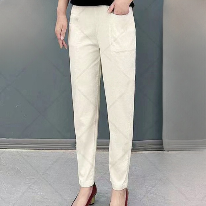 🔥Fashionable cotton and linen harem pants 💕🍀Soft and skin-friendly sweat-absorbent and breathable