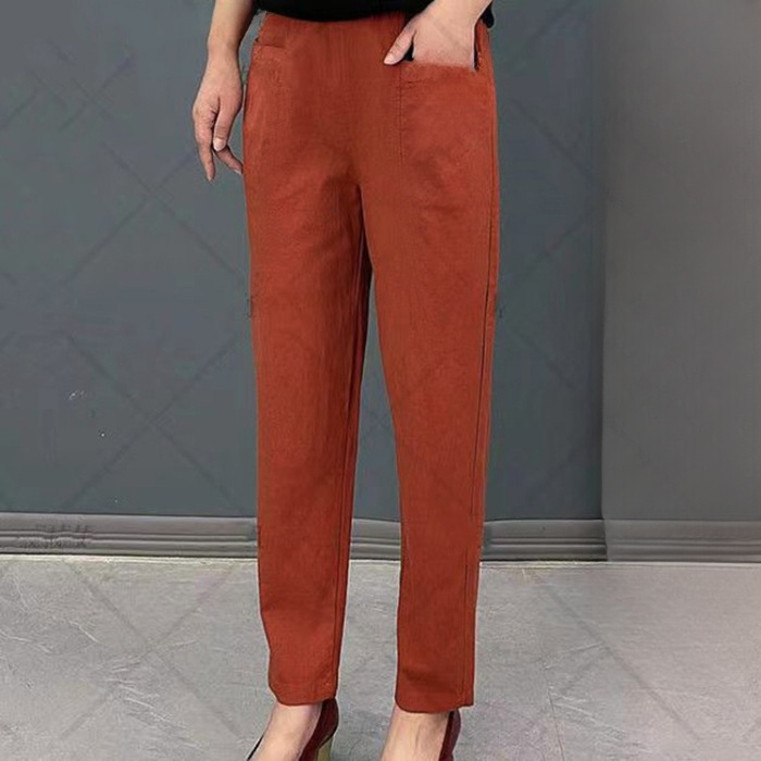 🔥Fashionable cotton and linen harem pants 💕🍀Soft and skin-friendly sweat-absorbent and breathable