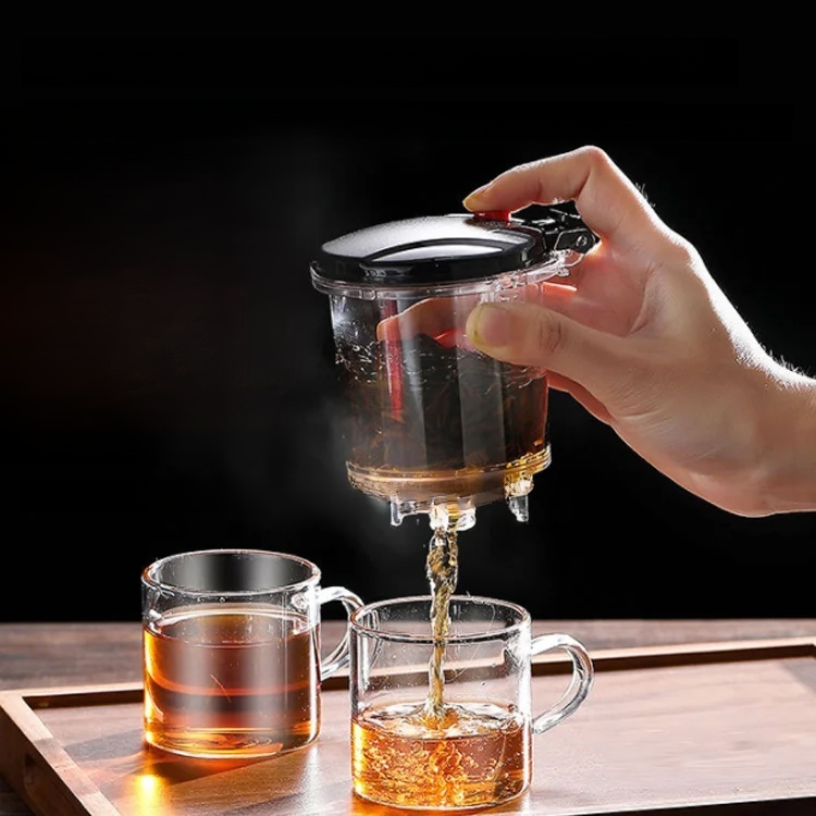 One-click filter tea set