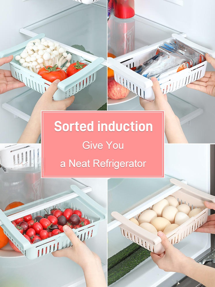 💕🍀Expandable Refrigerator Storage Box  ✨ BOXES  2X Space Magic  