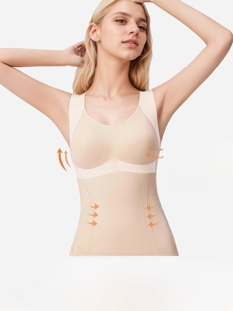 [Full body shaping] Seamless slimming one-piece body shaper 💕🍀 It’s this temperature-locking shapewear thateven flight attendants are wearing.