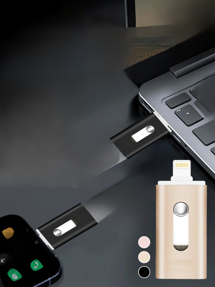 🌟 Ultimate 3-in-1 Flash Drive 🍀Dual-purpose 3-in-1 High-speed Flash Memory USB Drive has massive capacity and efficient transfer speeds. 