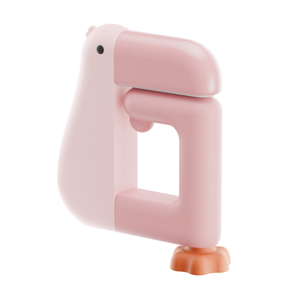 Cute and funny thinking duck schoolbag hook desk table edge adjustable primary school student backpack desk desktop edge hook