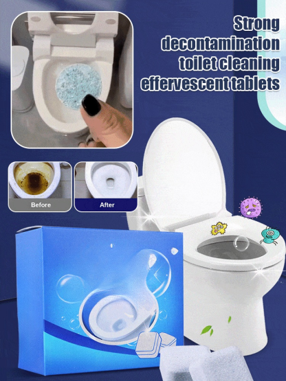 Powerful Stain Remover Toilet Bowl Cleaning Foam Tablets