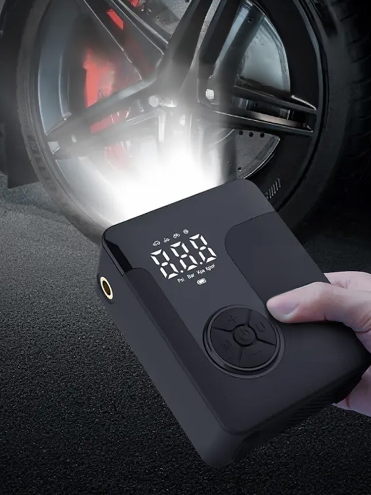 Portable Dual-Screen Smart Air Pump