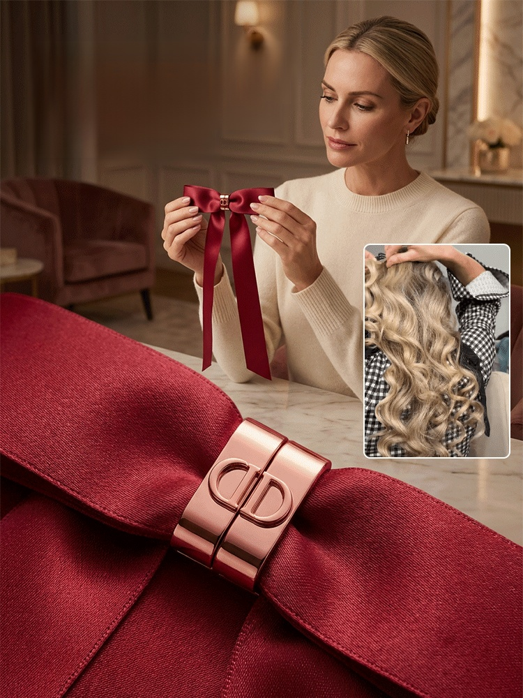 Ladies' Metal Bow Magnetic Hair Clip