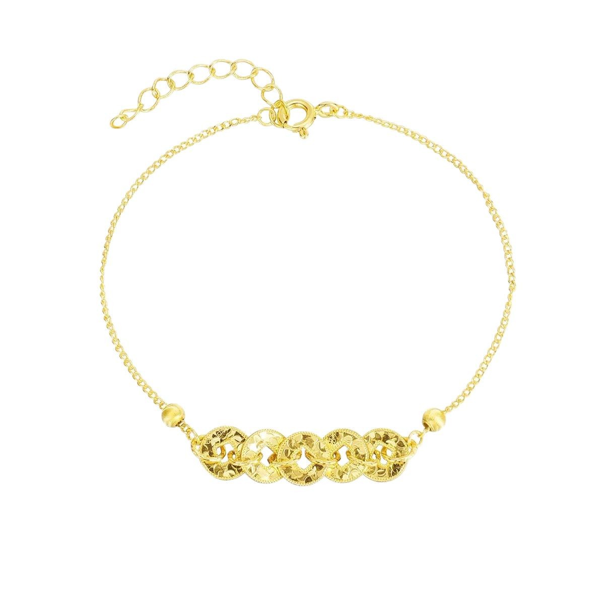 Glittering Five Emperors Coin Wealth Bracelet