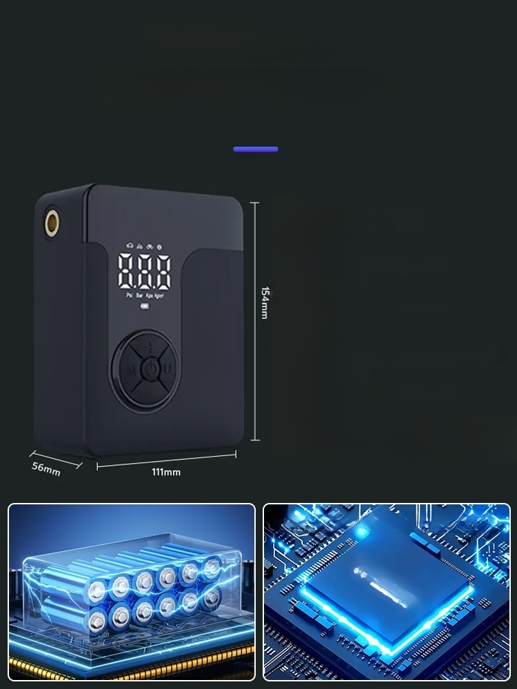 Portable Dual-Screen Smart Air Pump