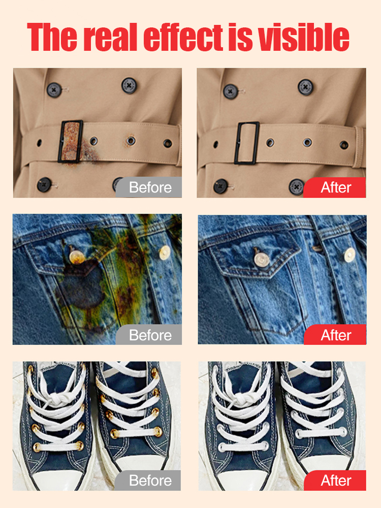 Clothing rust remover cleaner