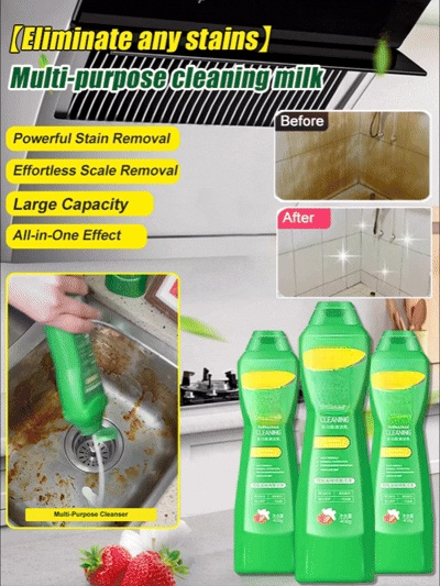 【Eliminate any stains】Multi-purpose cleaning milk