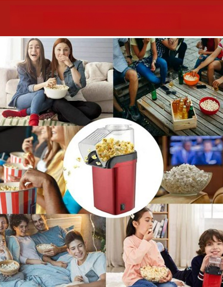 Popcorn in a flash! Oil-free hot air popcorn maker