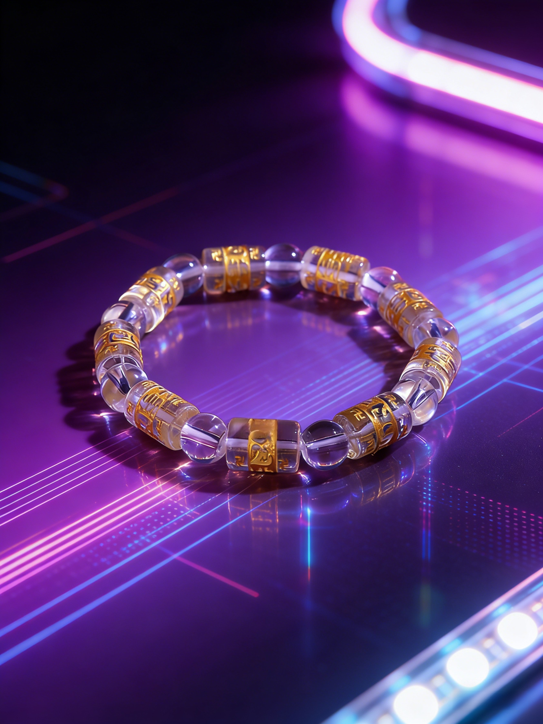 【Guardian】Six-Word Mantra Crystal Bracelet