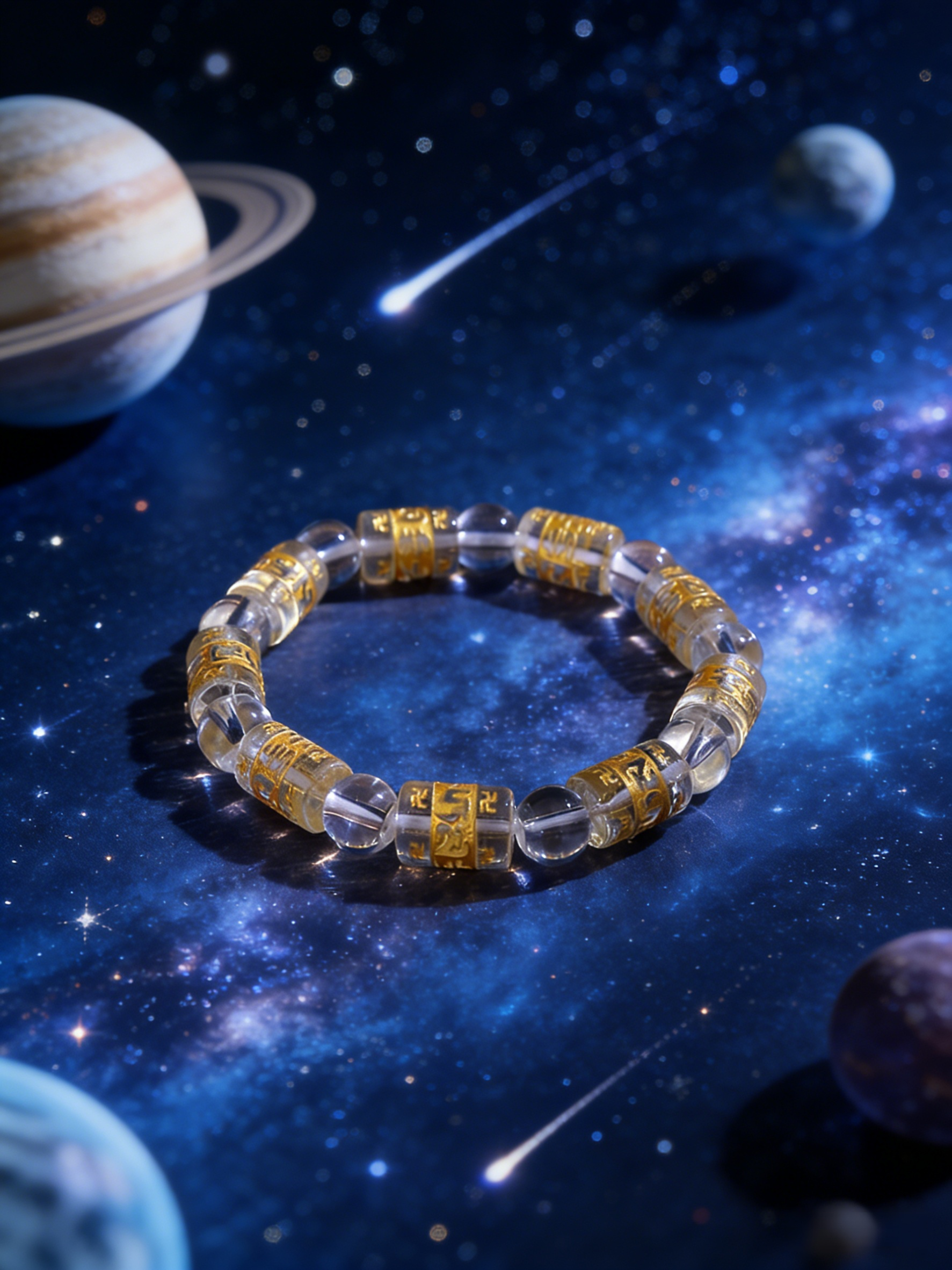 【Guardian】Six-Word Mantra Crystal Bracelet