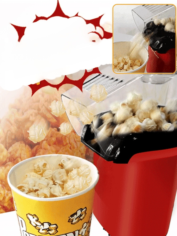 Popcorn in a flash! Oil-free hot air popcorn maker