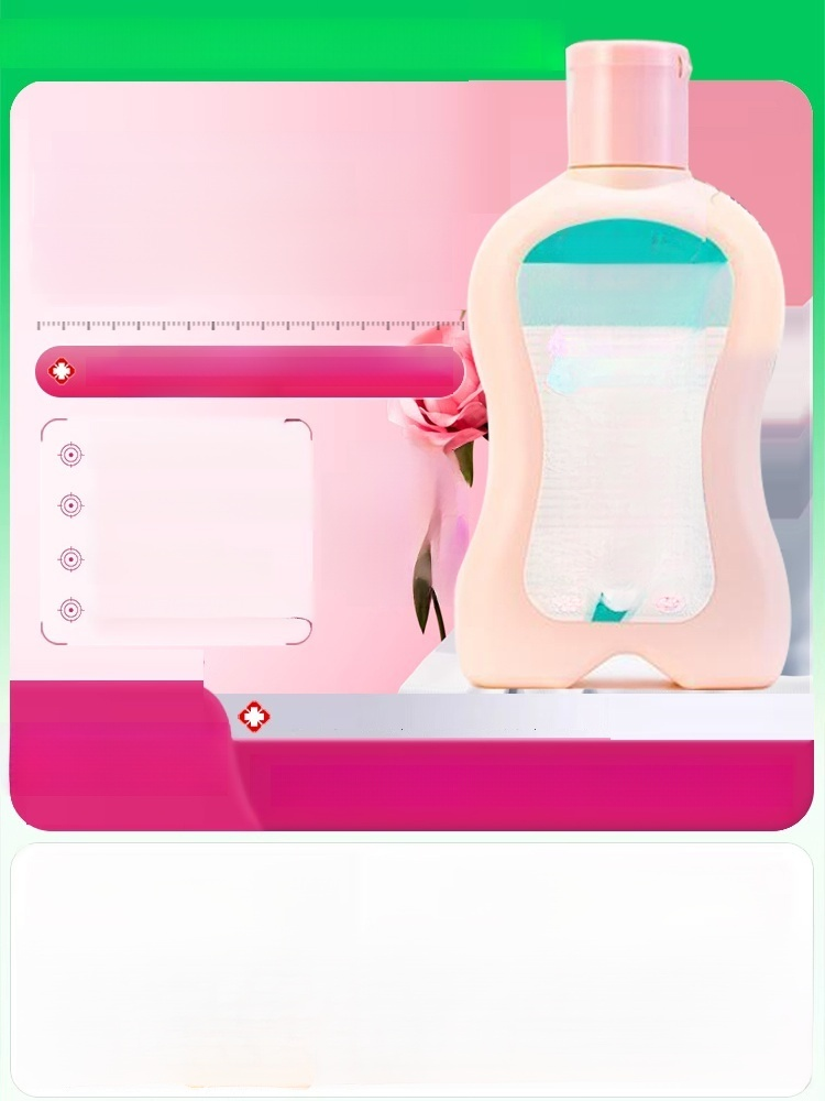 Female private area cleansing, gentle care, refreshing wash