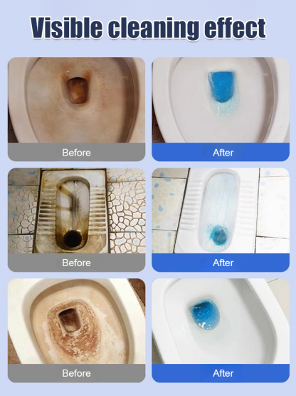Powerful Stain Remover Toilet Bowl Cleaning Foam Tablets