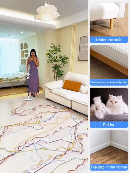 [Newly Upgraded Powerful Version] Wireless Handheld Vacuum and Mop Mite Removal Machine