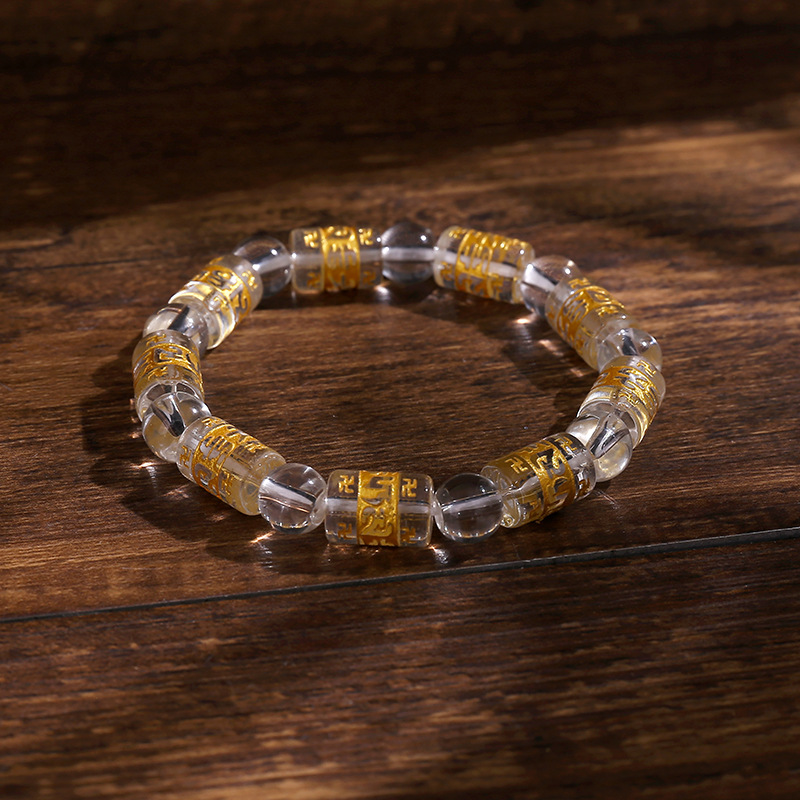 【Guardian】Six-Word Mantra Crystal Bracelet