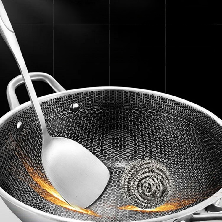 Honeycomb Stainless Steel Wok