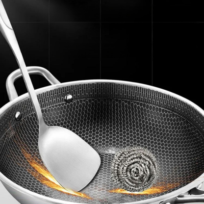 Honeycomb Stainless Steel Wok