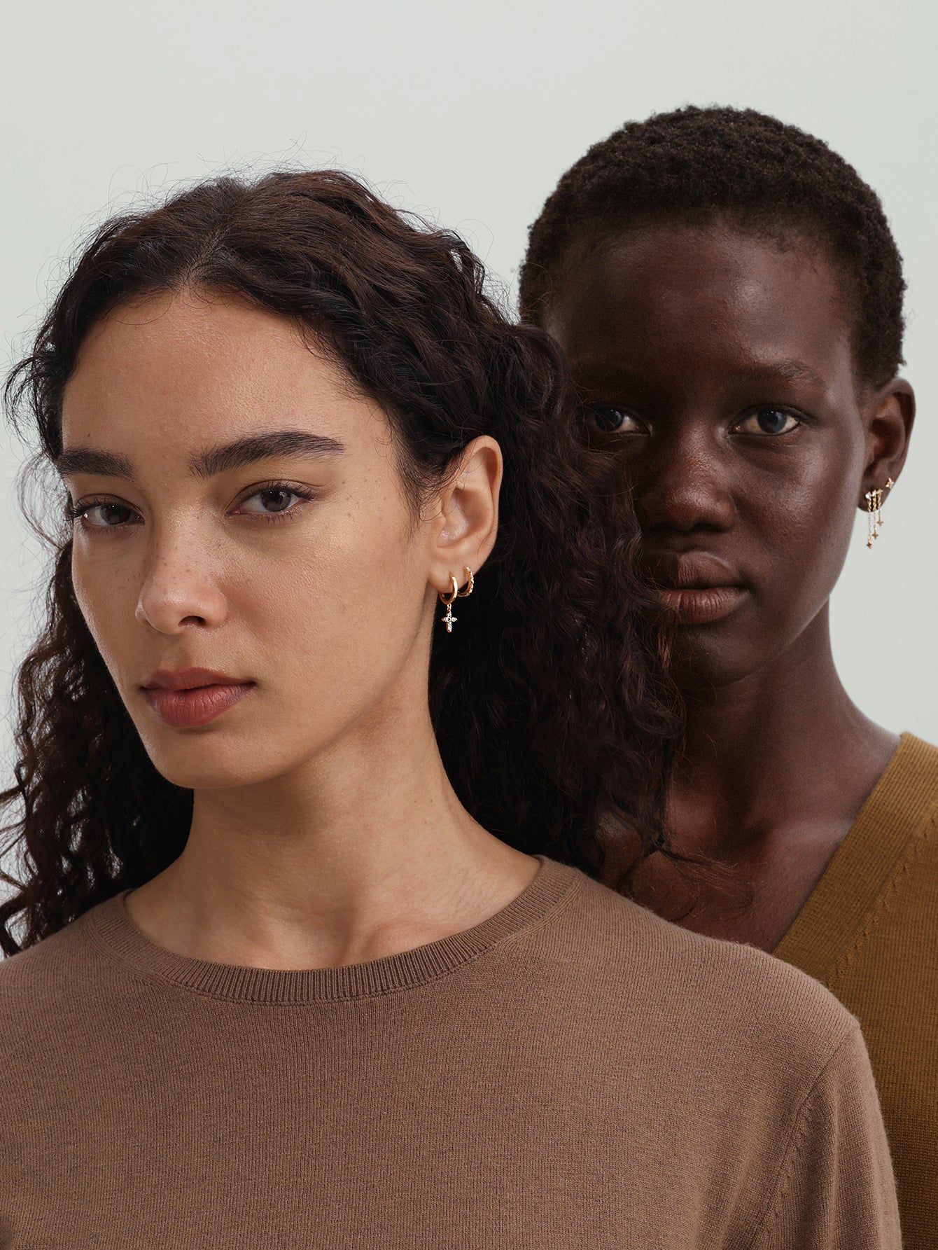 18K Gold Vermeil Prism Geometric Hoops-aurivna