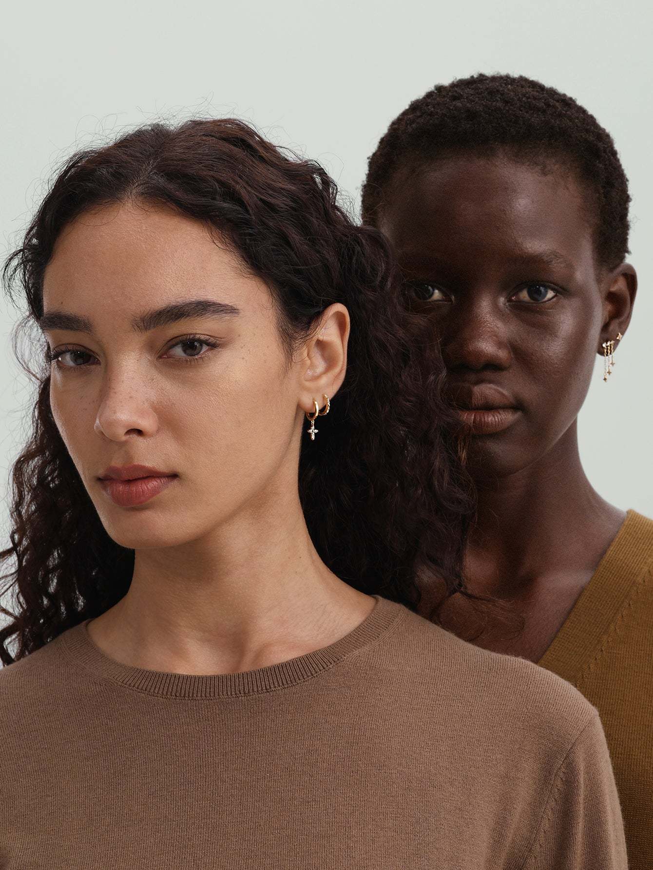 18K Gold Vermeil Prism Geometric Hoops-aurivna