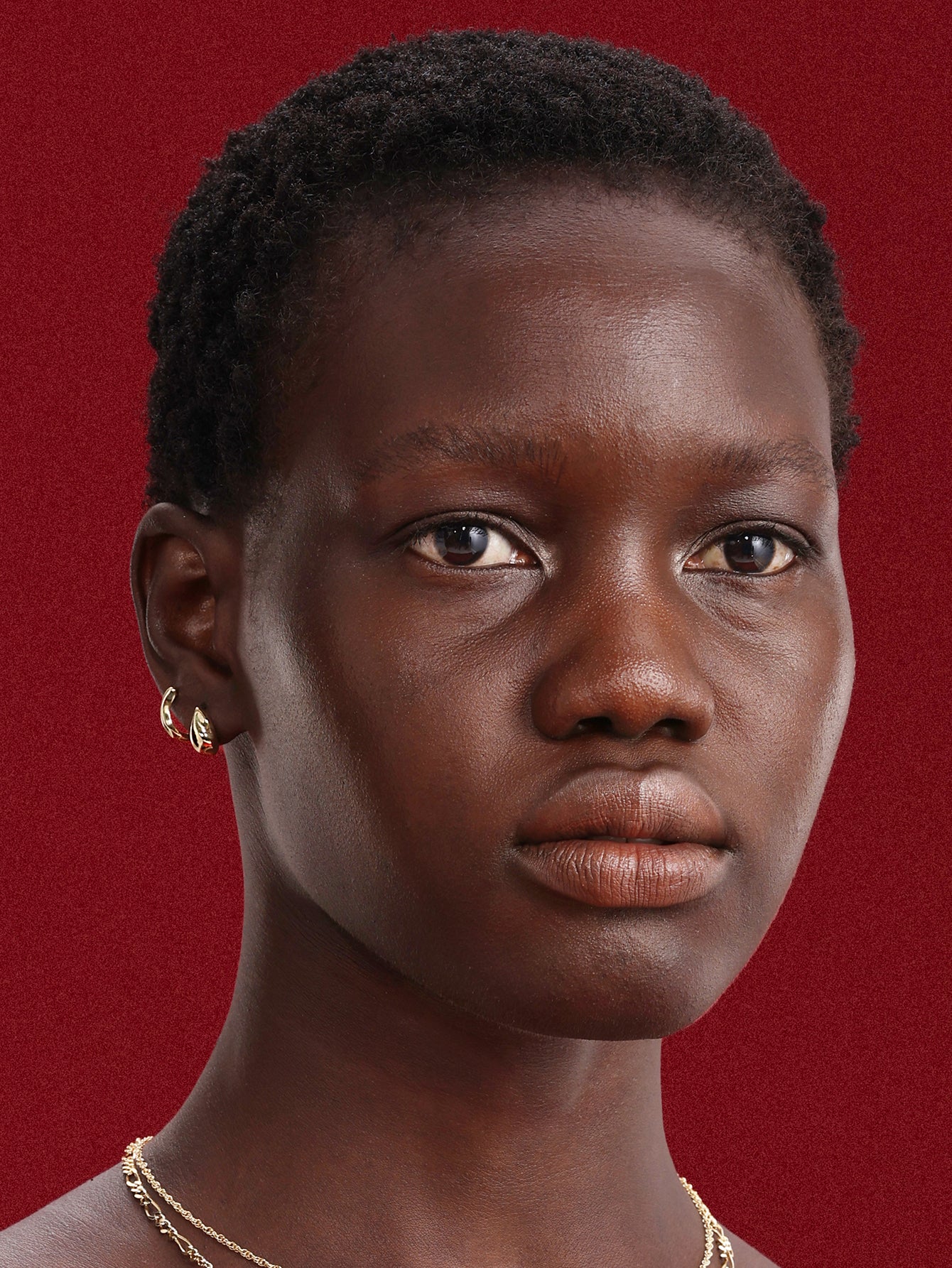 18k Gold Vermeil Flow Hoops-aurivna