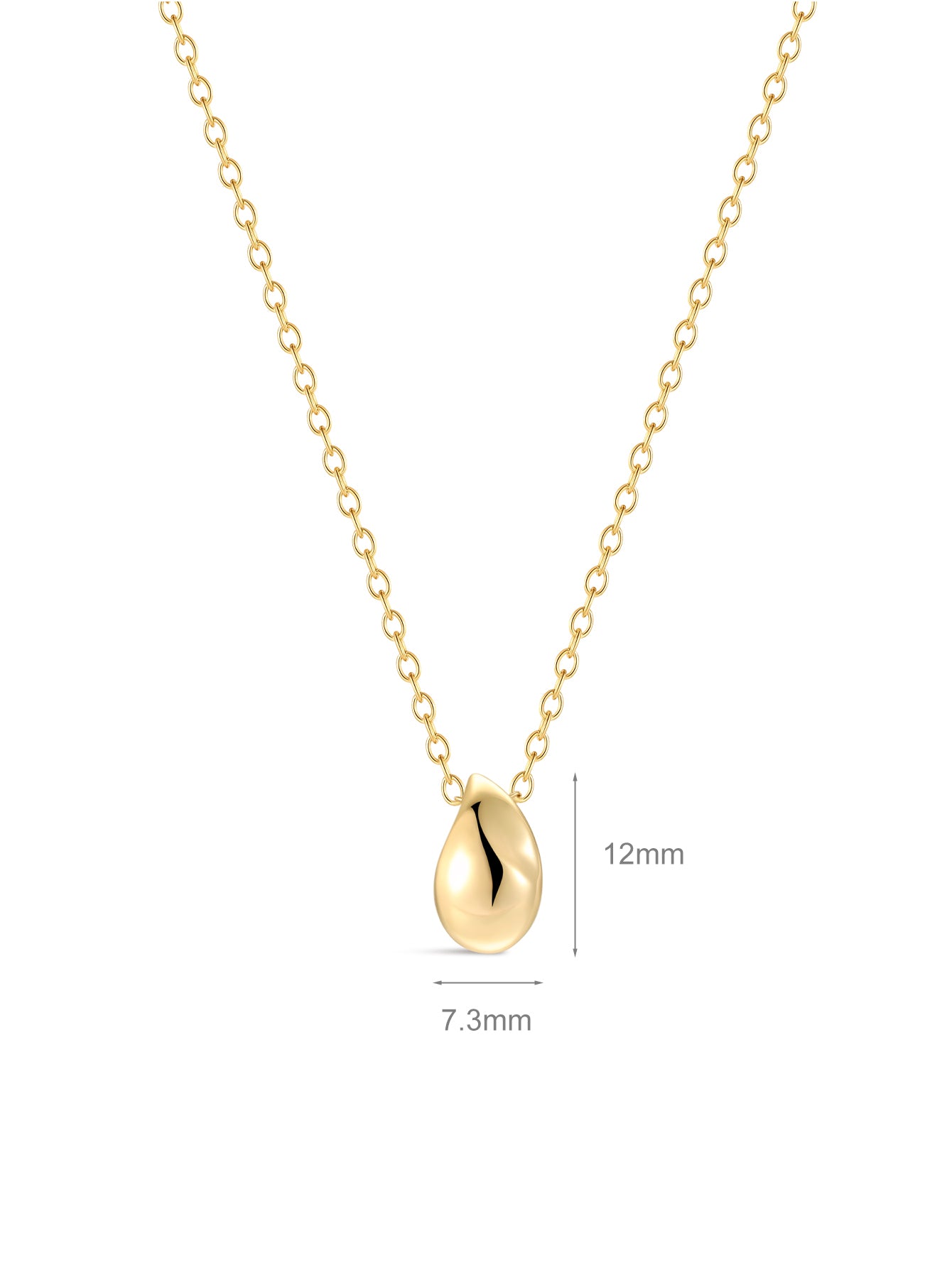 18k Gold Vermeil Flow Necklace-aurivna