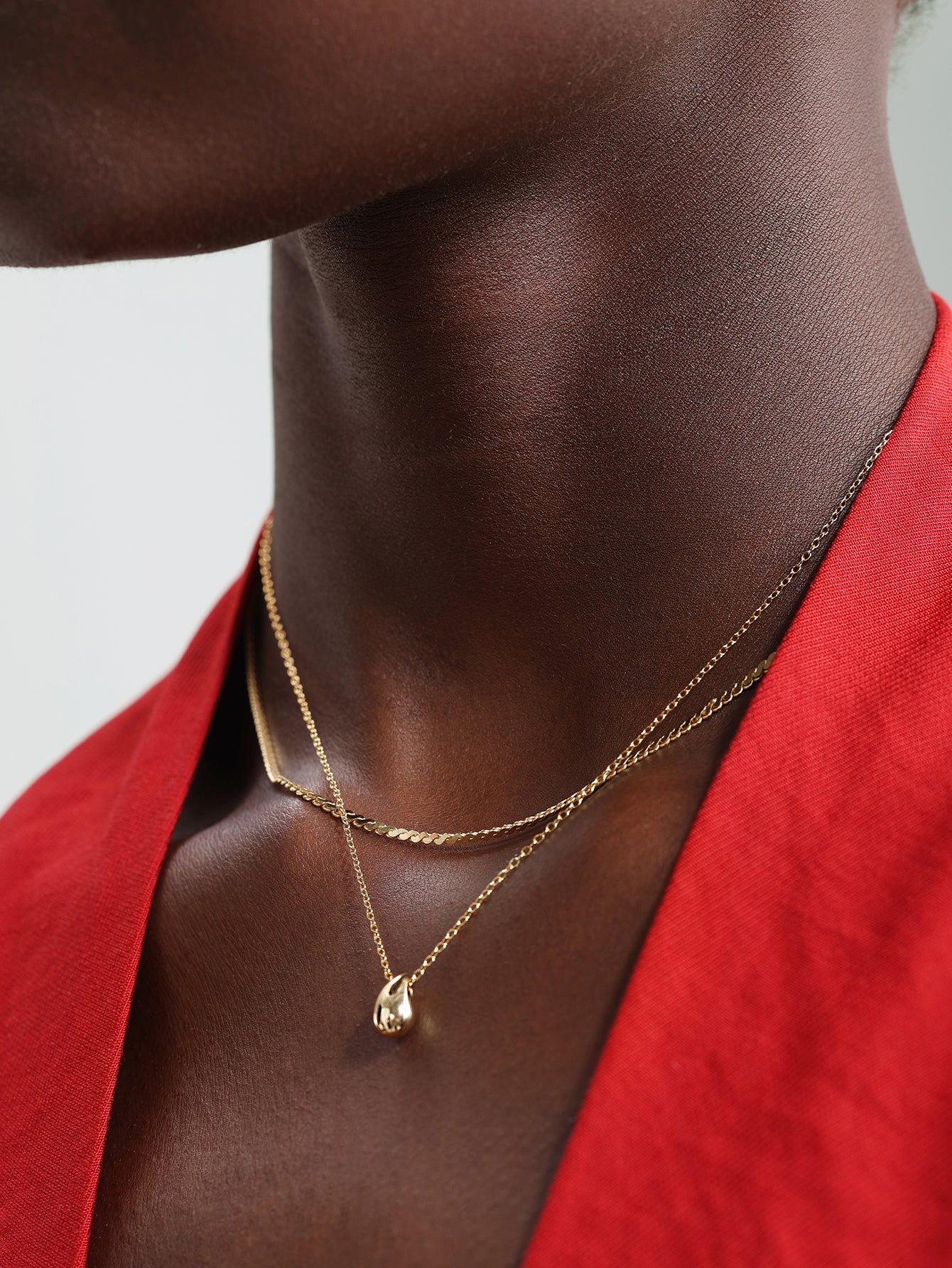 18k Gold Vermeil Flow Necklace-aurivna