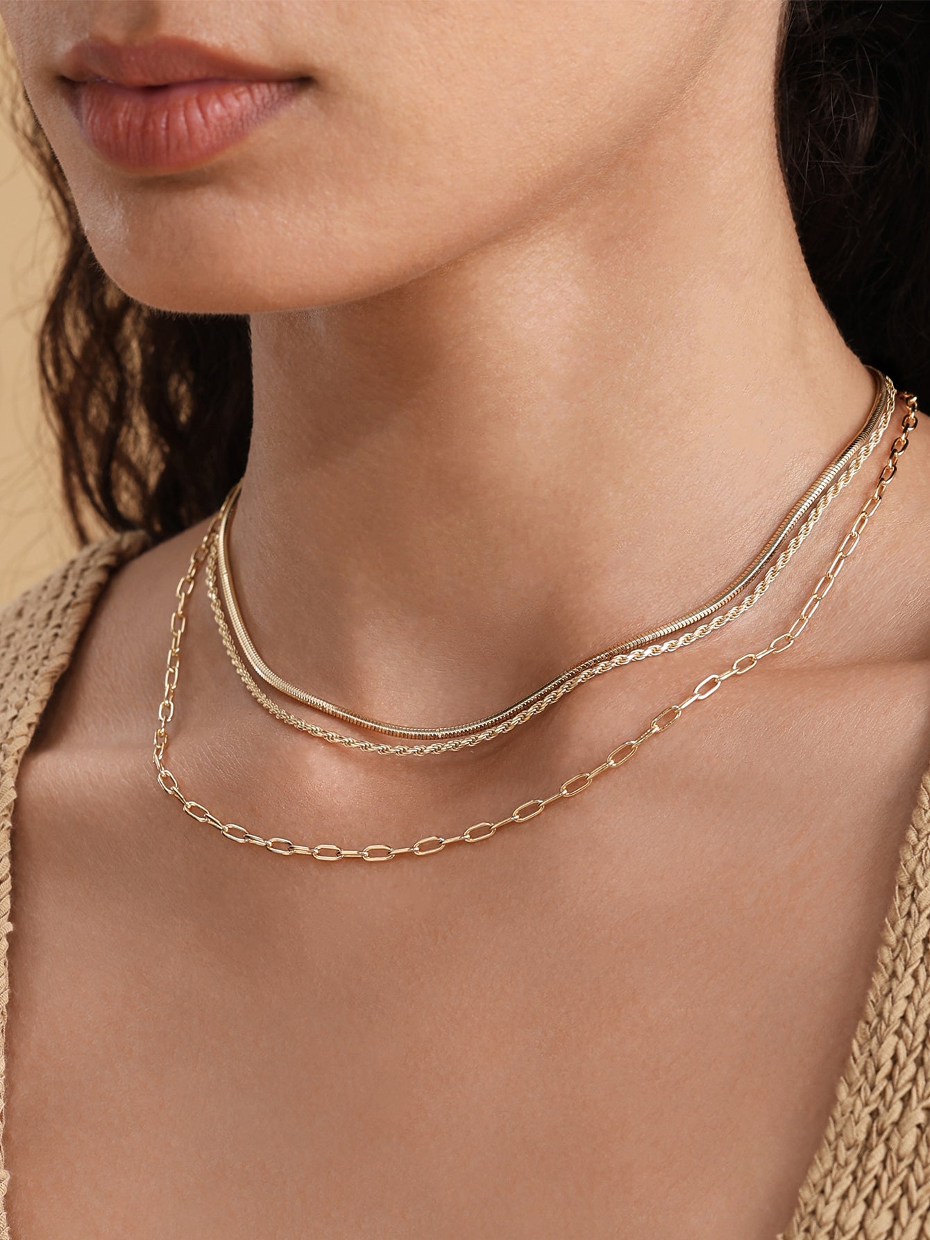 18k Gold Vermeil Boyfriend Bold Chain Necklace-aurivna