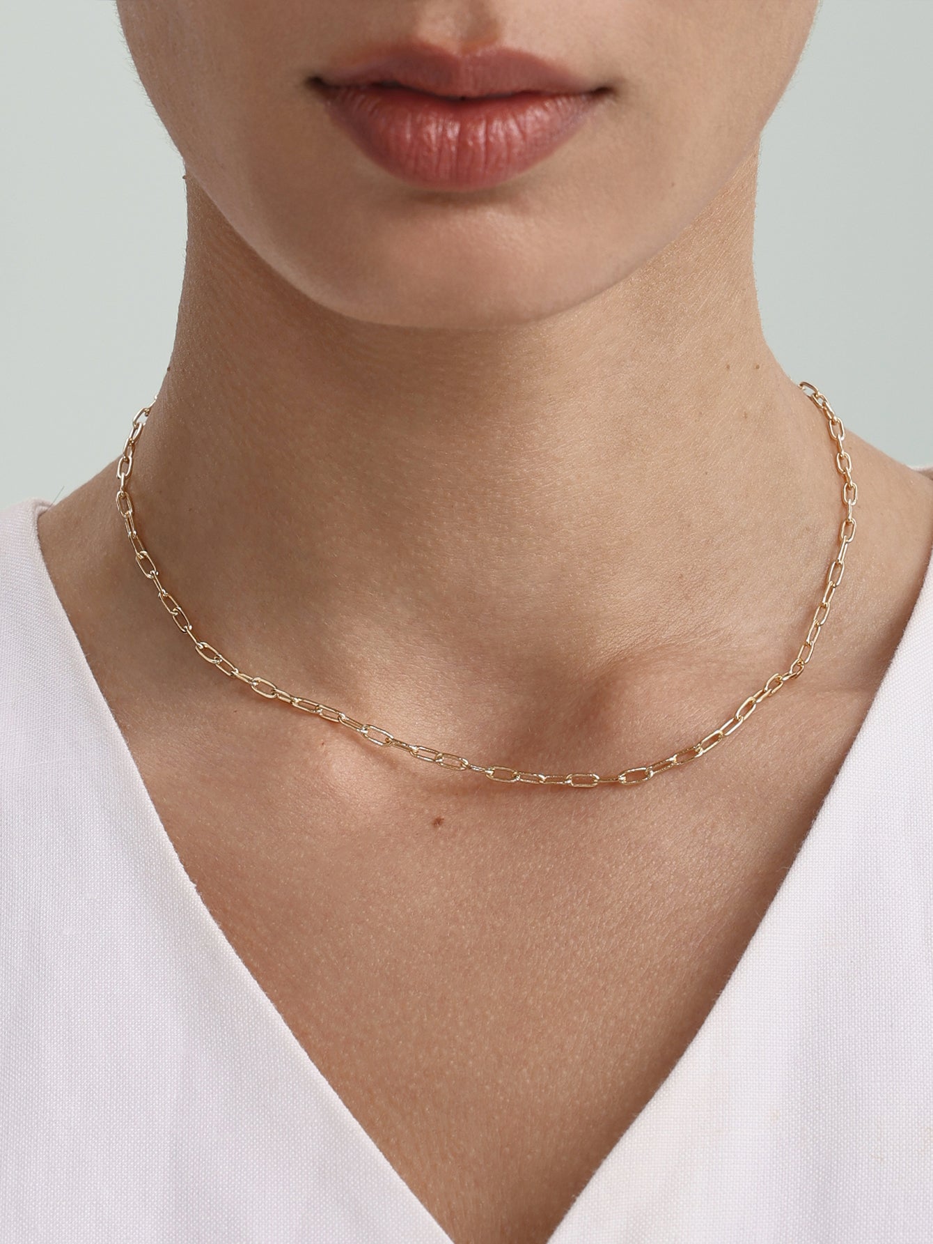 18k Gold Vermeil Boyfriend Bold Chain Necklace-aurivna