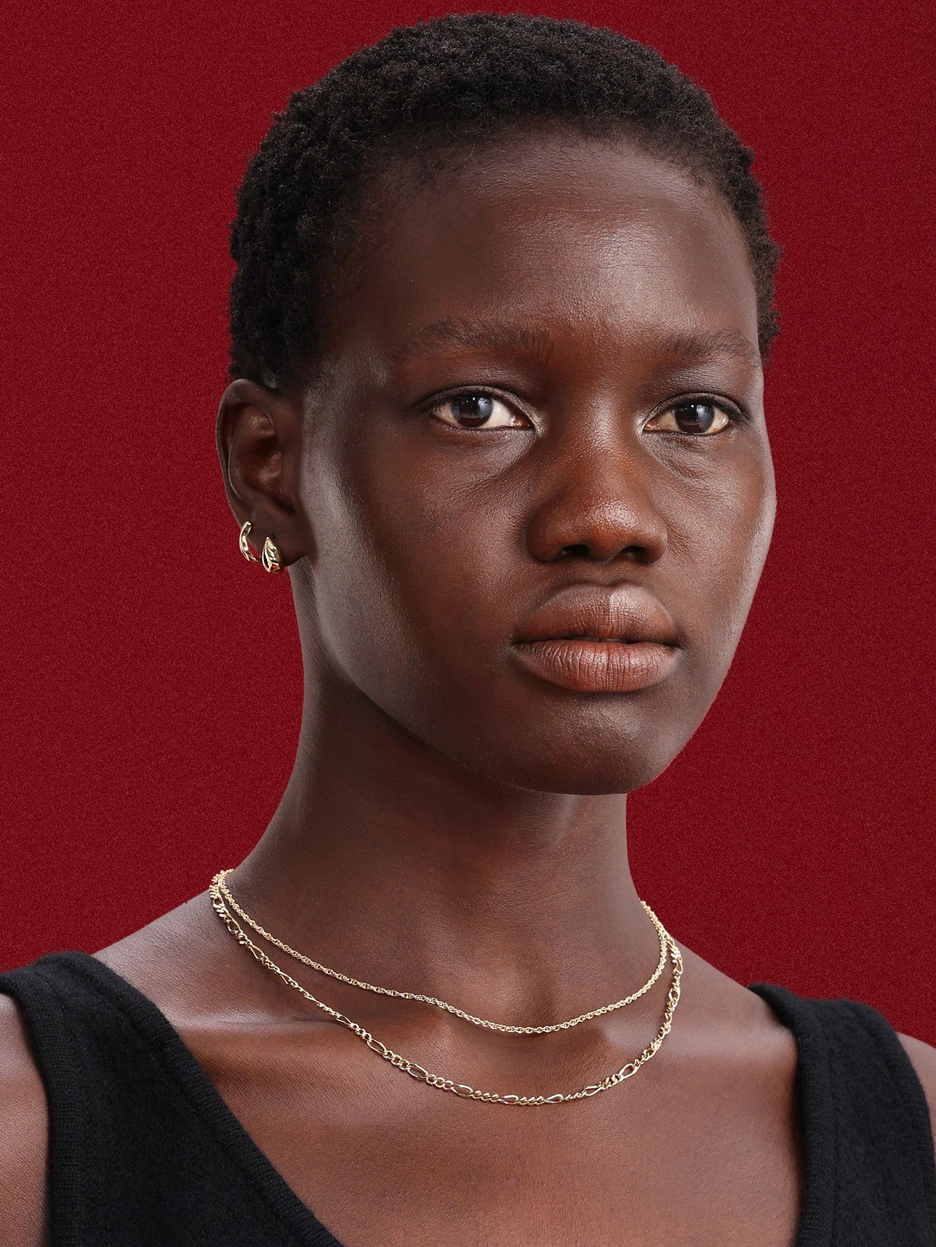 18k Gold Vermeil Figaro Chain Necklace-aurivna