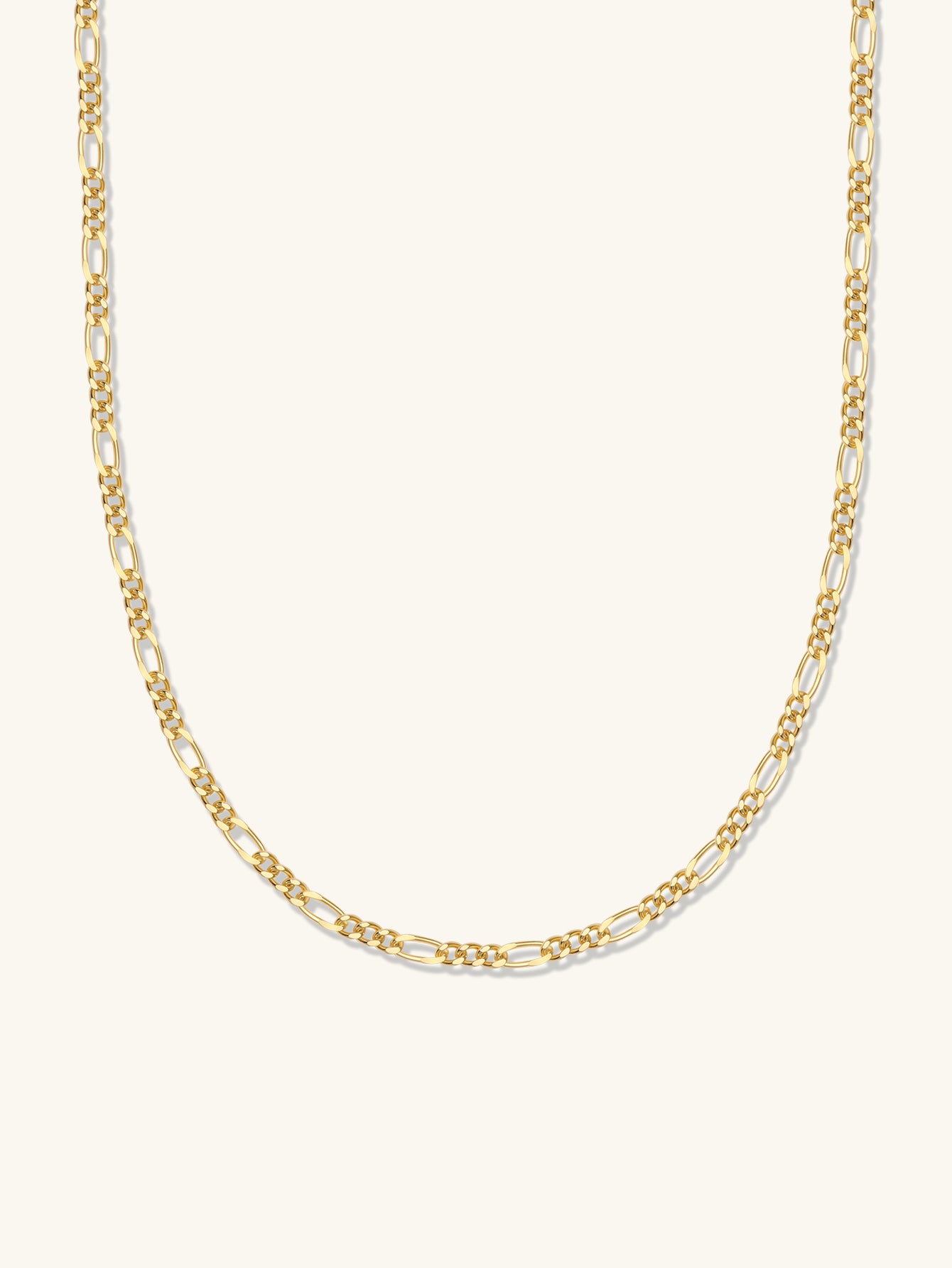 18k Gold Vermeil Figaro Chain Necklace-aurivna