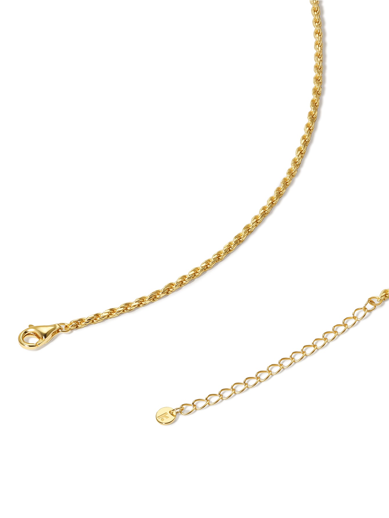 18k Gold Vermeil Curb Chain Necklace-aurivna