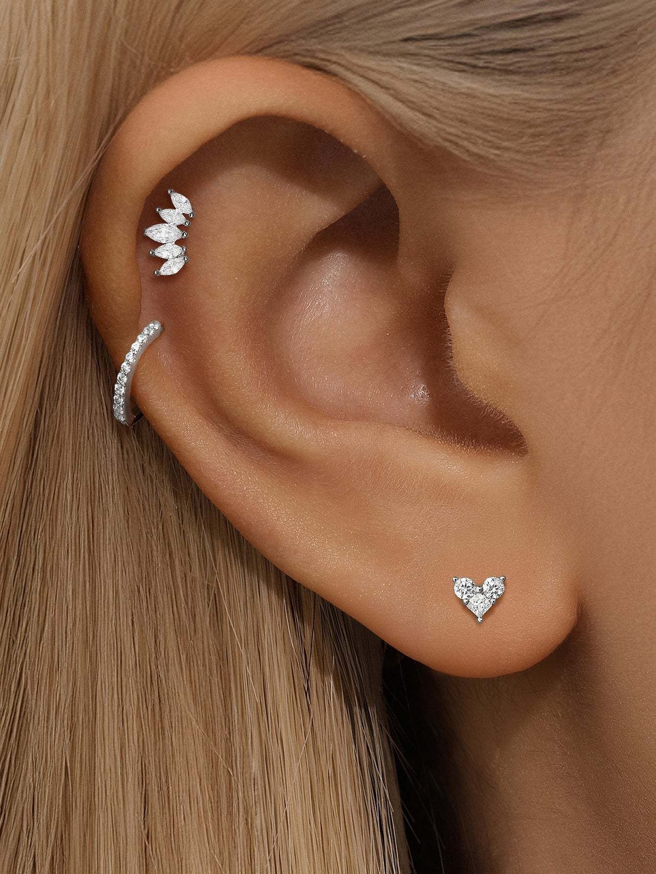 14K Solid Gold Flatback Crown Set-aurivna