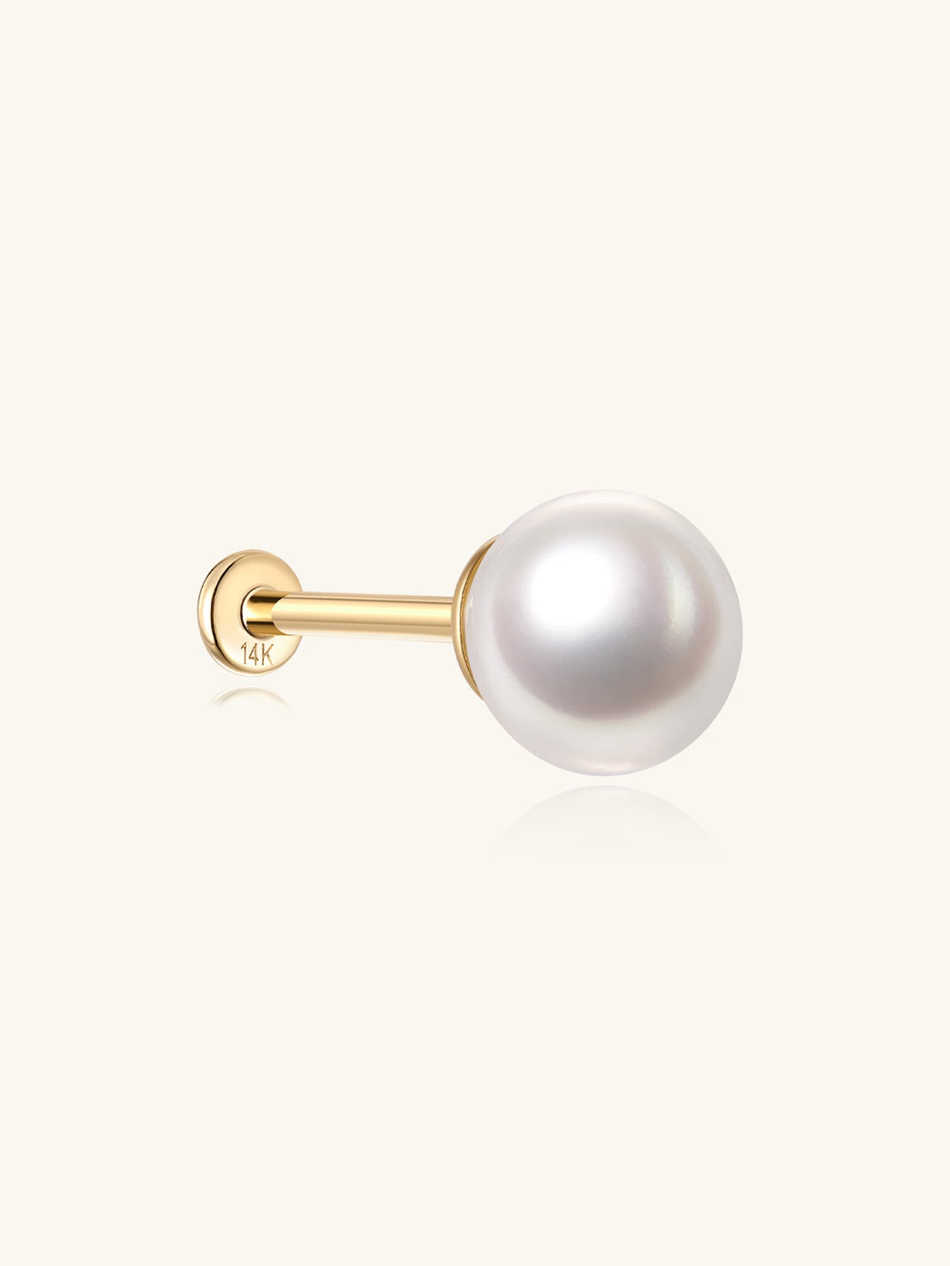925 Sterling Silver Elegant Pearls Ear Piercing Stud-aurivna