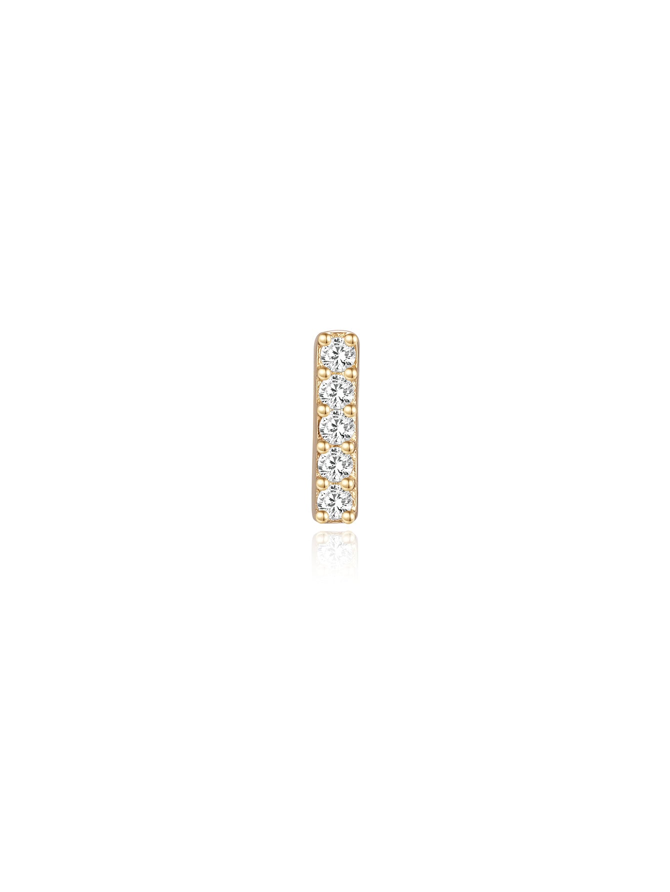 925 Sterling Silver Bar Ear Piercing Stud-aurivna