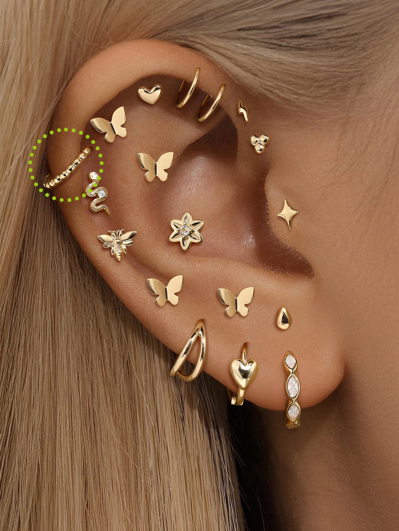 925 Sterling Silver Smooth Ball Ear Piercing Ring Hoop-aurivna