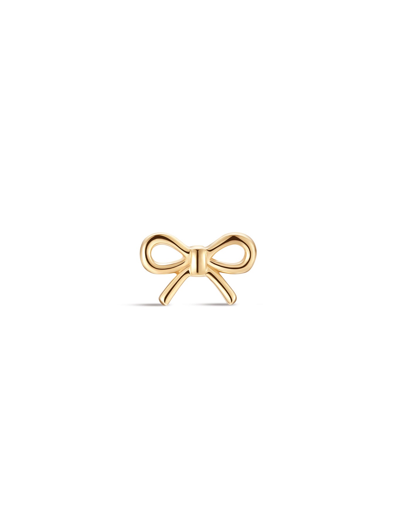 925 Sterling Silver Everyday Bow  Ear Piercing Stud-aurivna