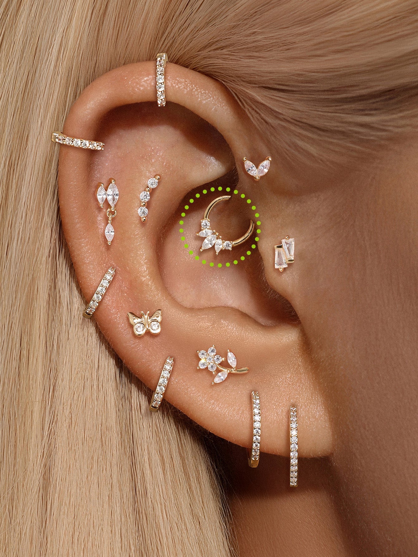 925 Sterling Silver Shiny Hoop Earring-aurivna