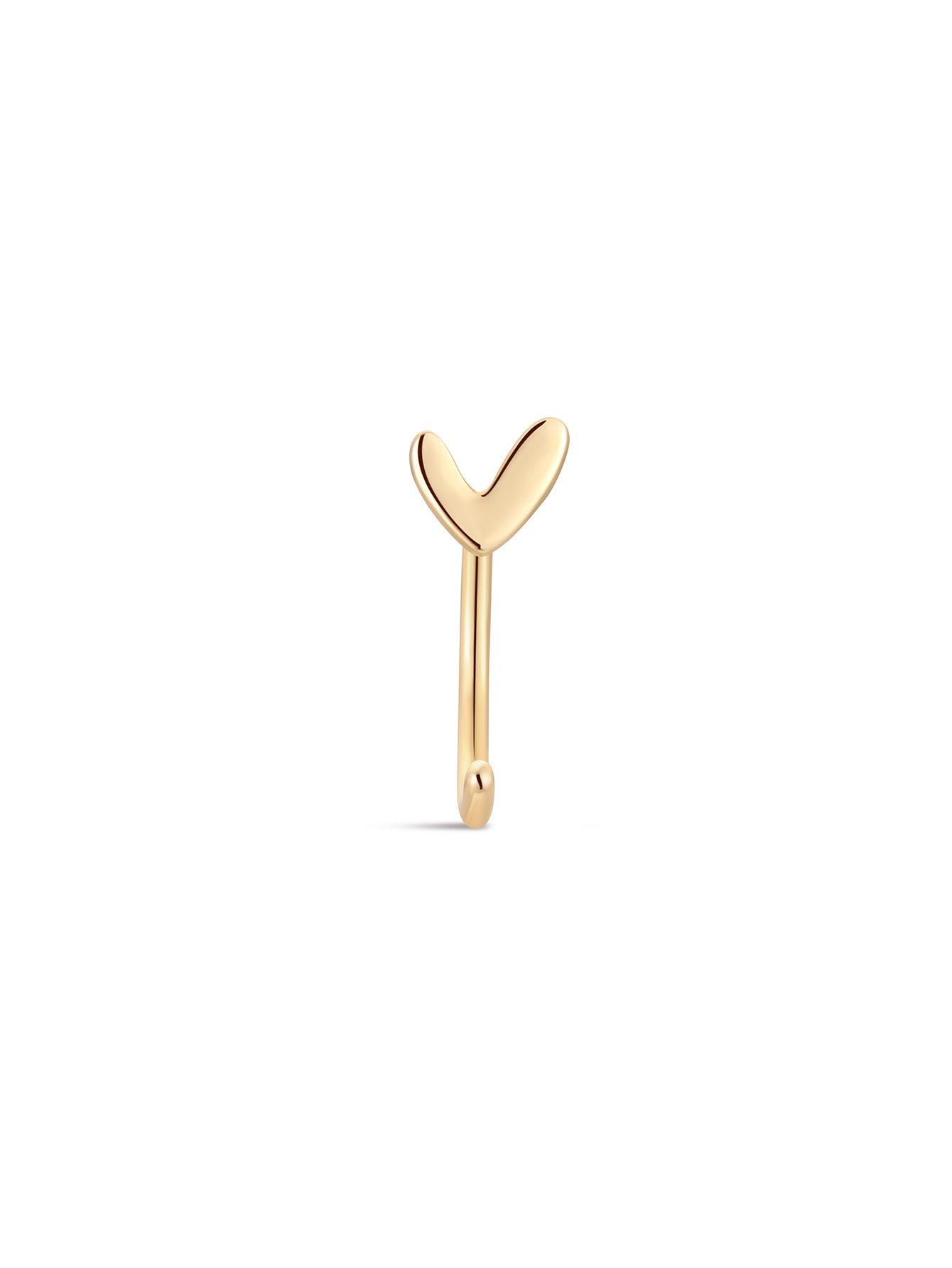 14K Solid Gold Adore Open Huggie Earrings-aurivna