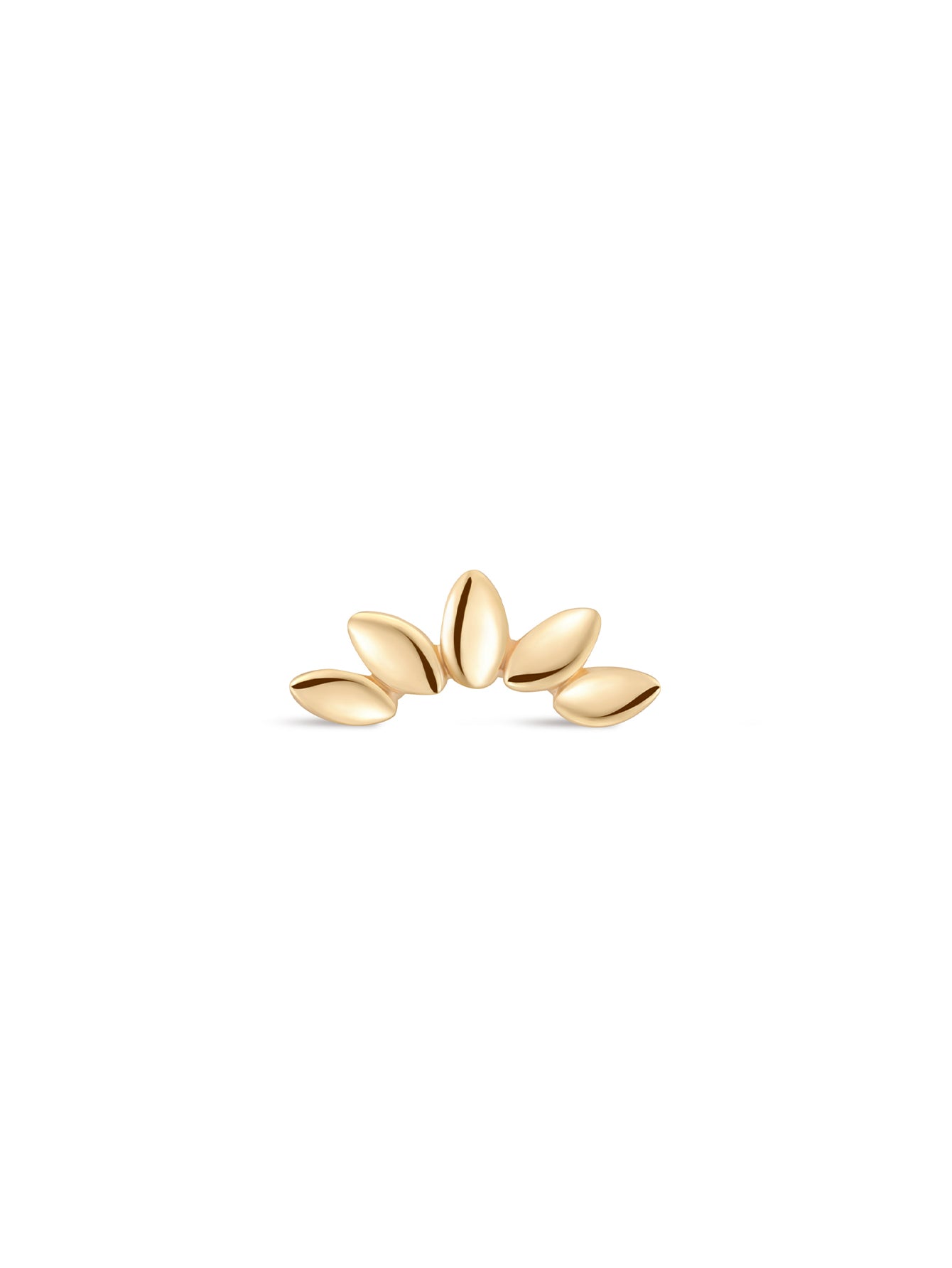 925 Sterling Silver Crown Marquise Ear Piercing Stud-aurivna