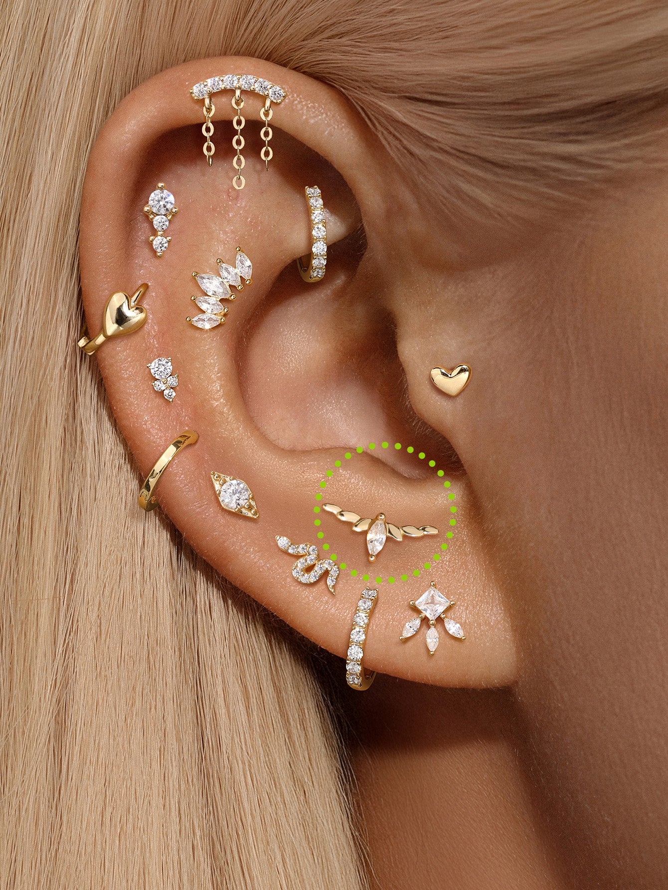 925 Sterling Silver Classic Marquise Polished Ear Piercing Stud-aurivna