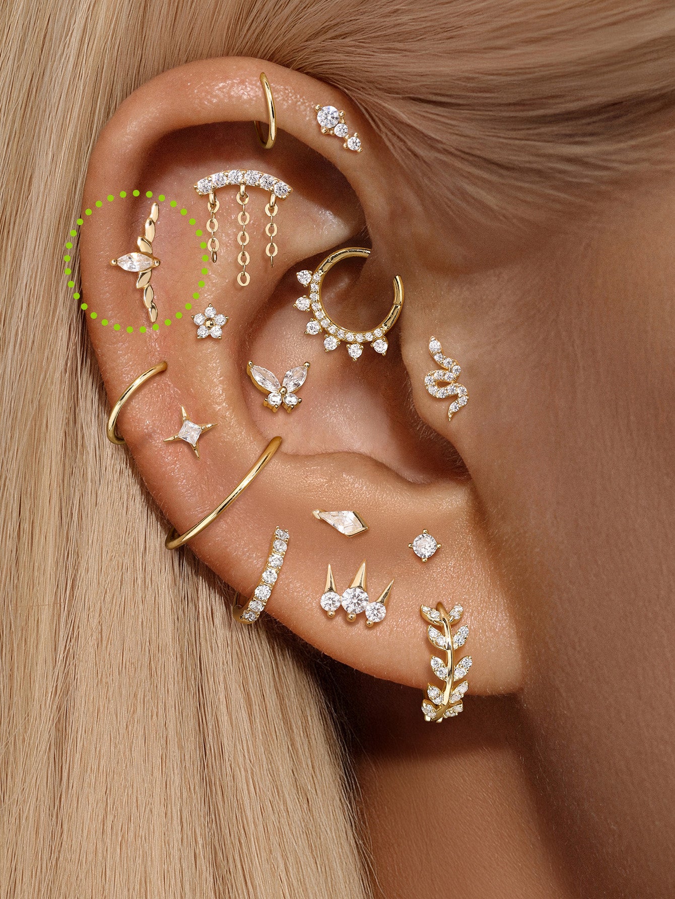 925 Sterling Silver Classic Marquise Polished Ear Piercing Stud-aurivna