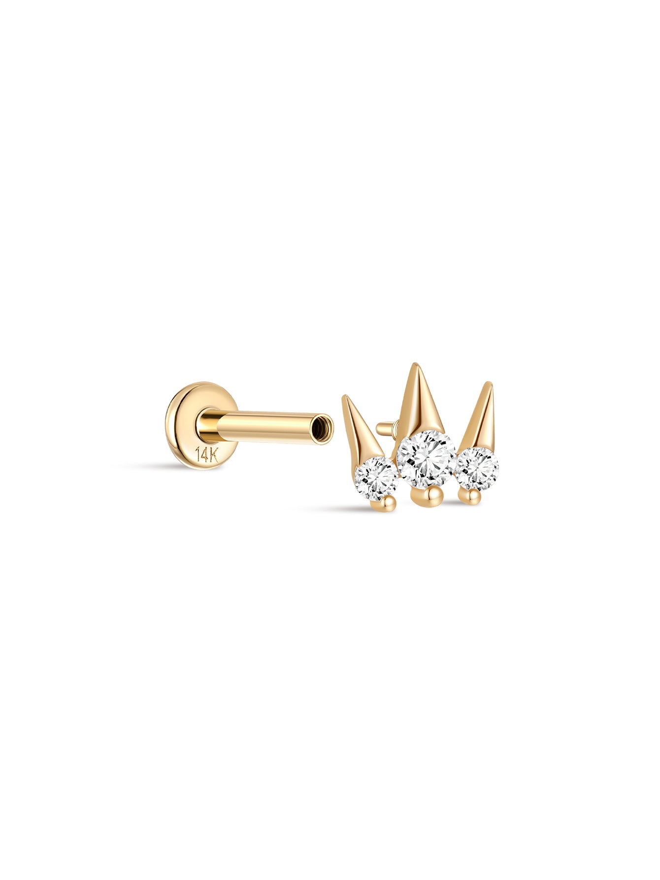 925 Sterling Silver Rivet Ear Piercing Stud-aurivna