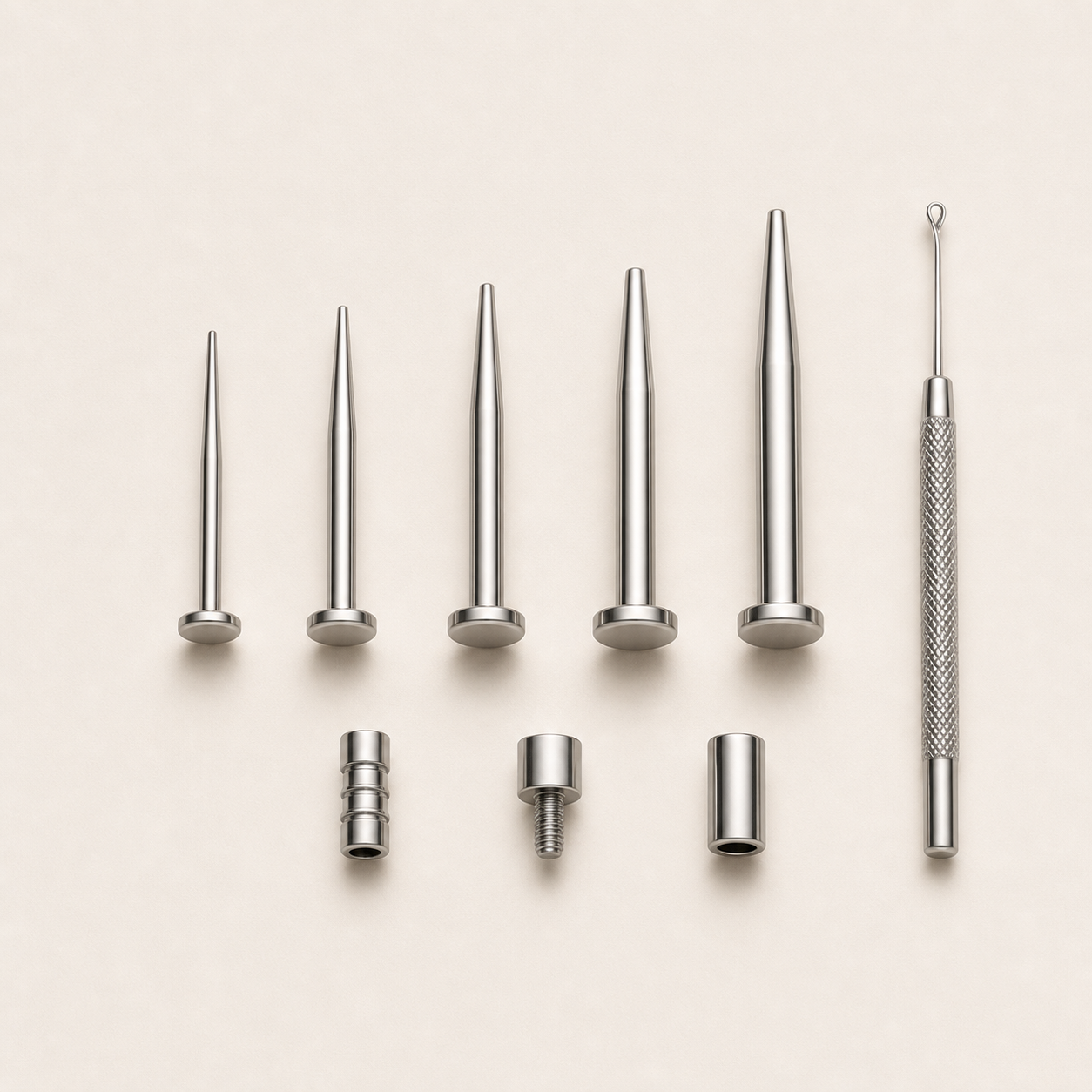 G23 Titanium Flatback Insertion & Ball Grabber Tool Set
