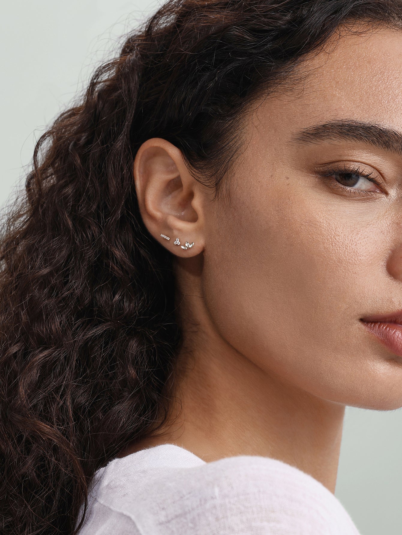 925 Sterling Silver Bar Ear Piercing Stud-aurivna