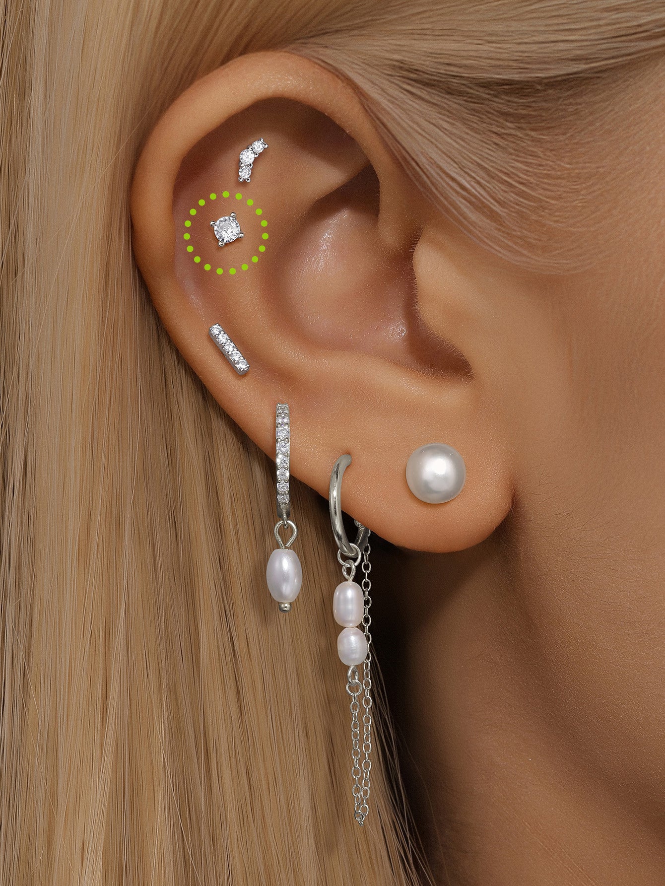 925 Sterling Silver 2MM Classic Mini Ear Piercing Stud-aurivna